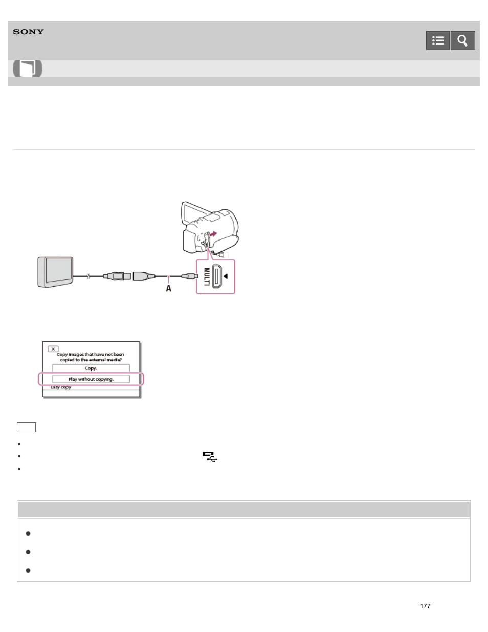 Help guide | Sony HDR-PJ810 User Manual | Page 177 / 416