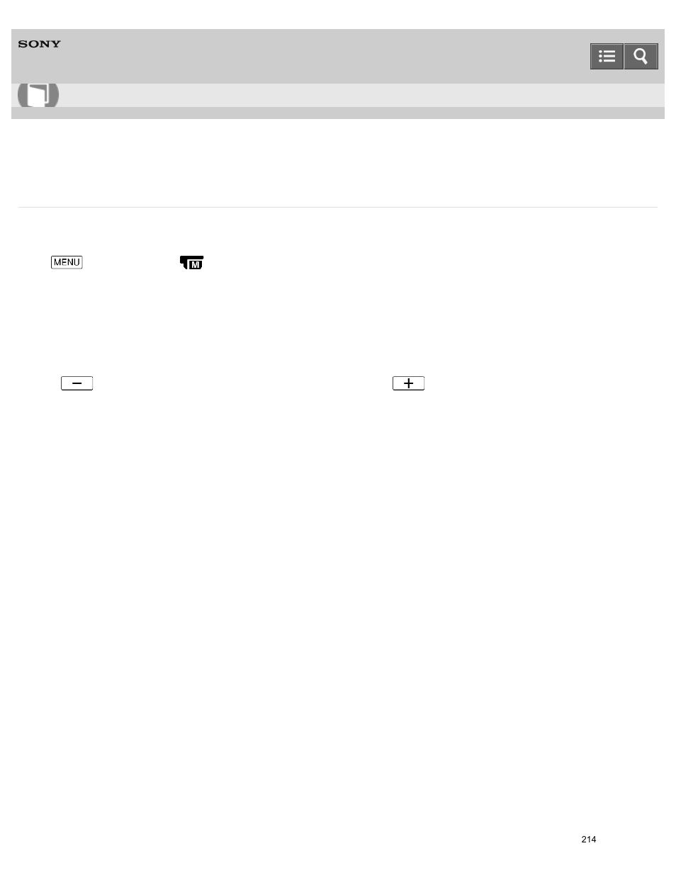 Exposure, You can fix the brightness of an image manually, Help guide | Sony HDR-PJ810 User Manual | Page 214 / 416