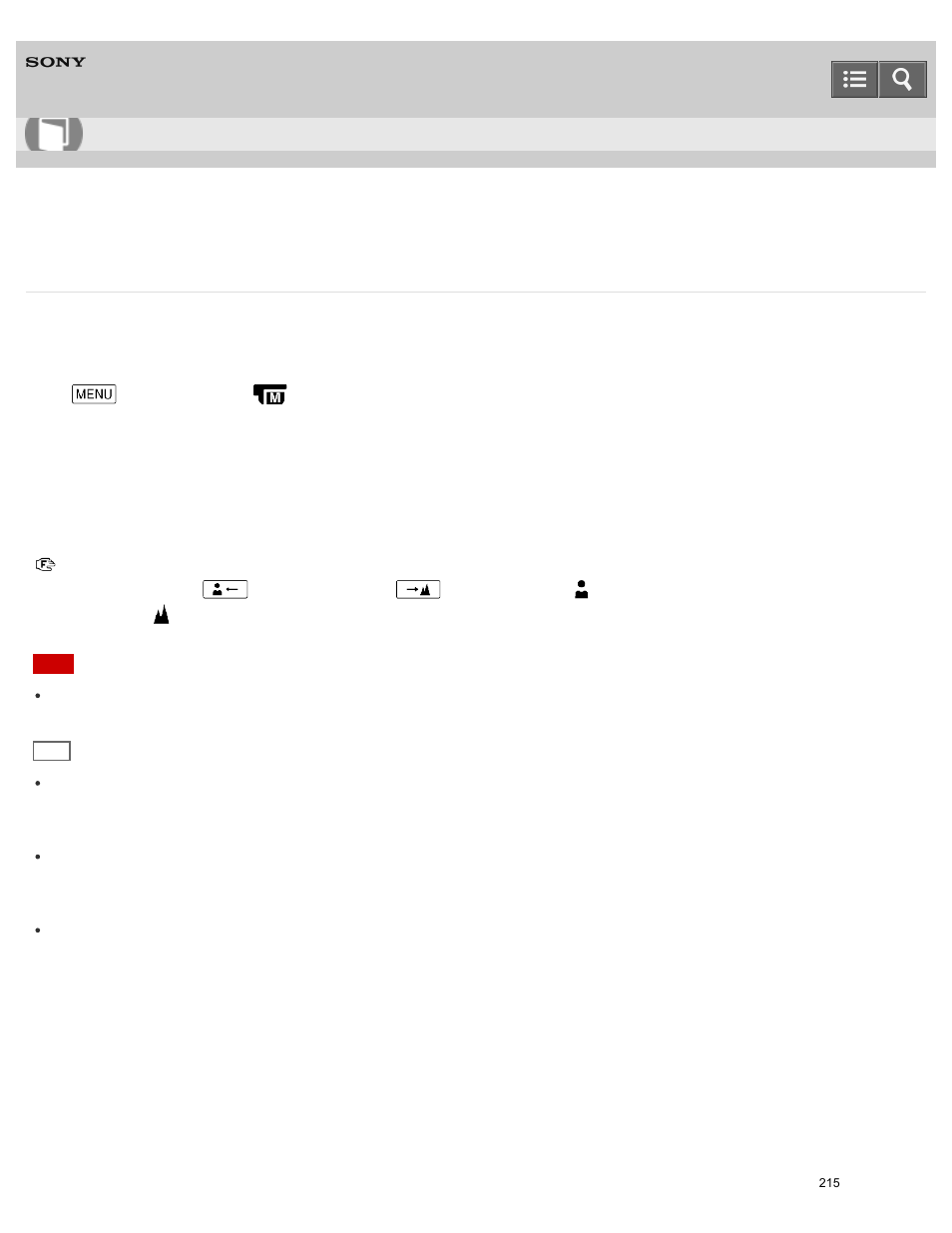 Focus, You can adjust the focus manually, Help guide | Sony HDR-PJ810 User Manual | Page 215 / 416