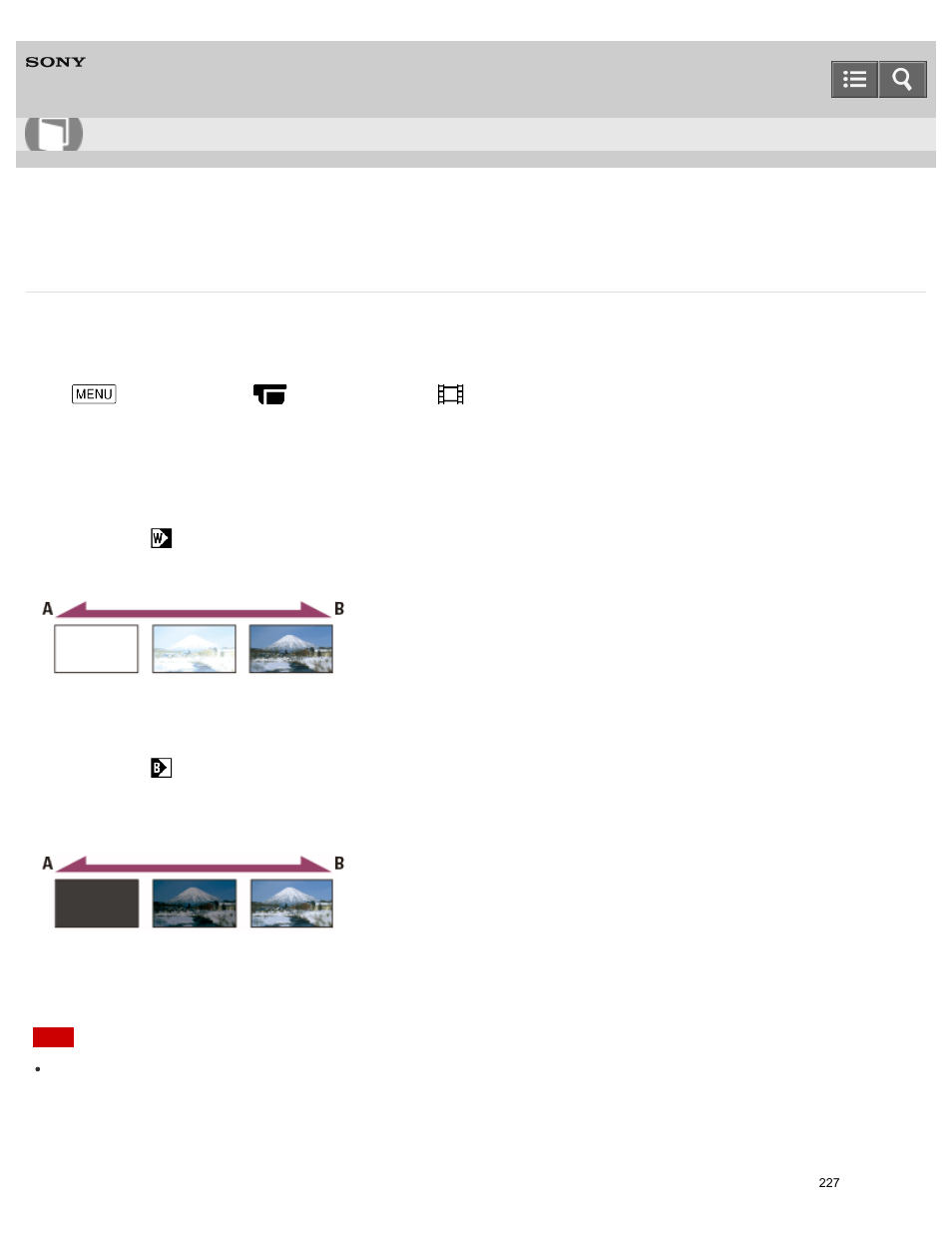 Fader, Help guide | Sony HDR-PJ810 User Manual | Page 227 / 416