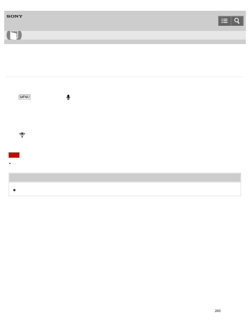 Blt-in zoom mic, Help guide | Sony HDR-PJ810 User Manual | Page 243 / 416