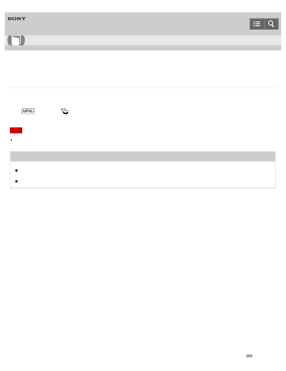 Media info, Help guide | Sony HDR-PJ810 User Manual | Page 269 / 416