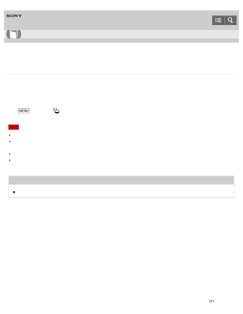 Empty, Help guide | Sony HDR-PJ810 User Manual | Page 271 / 416