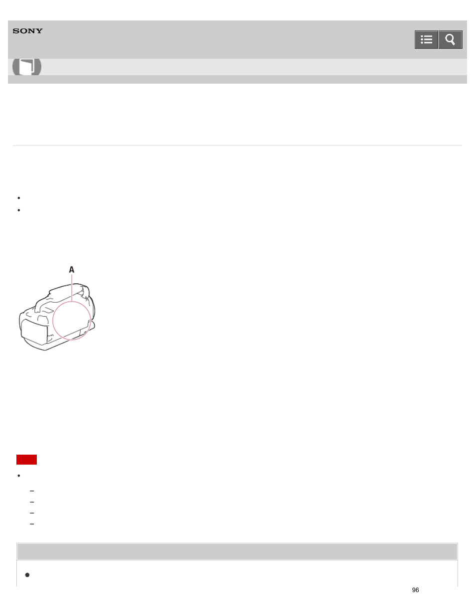 Model information, Help guide | Sony HDR-PJ810 User Manual | Page 96 / 416