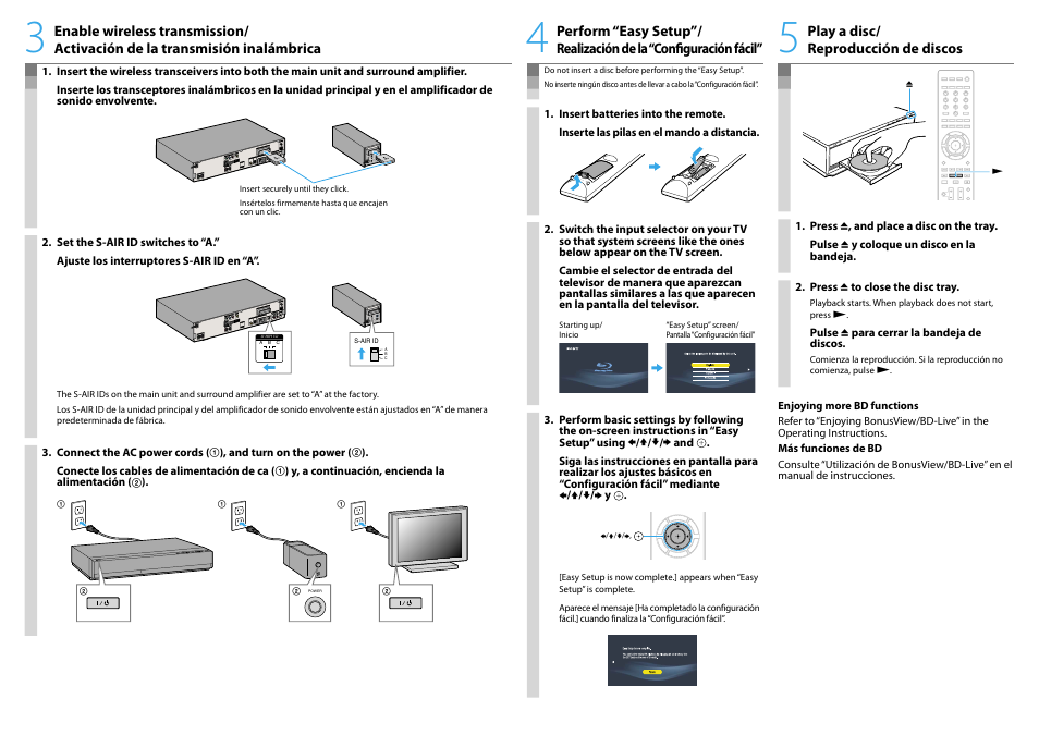 Sony BDV-E500W User Manual | Page 2 / 2