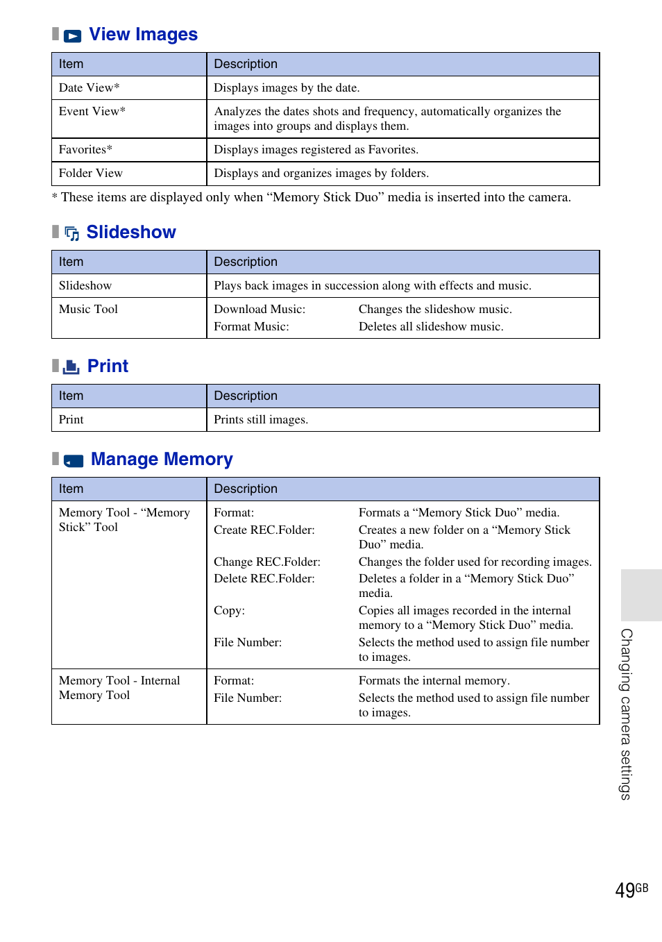 Xview images | Sony DSC-T900 User Manual | Page 49 / 124