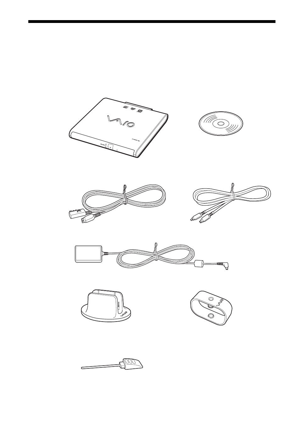 Mitgeliefertes zubehör | Sony PCGA-DDRW1 User Manual | Page 64 / 168