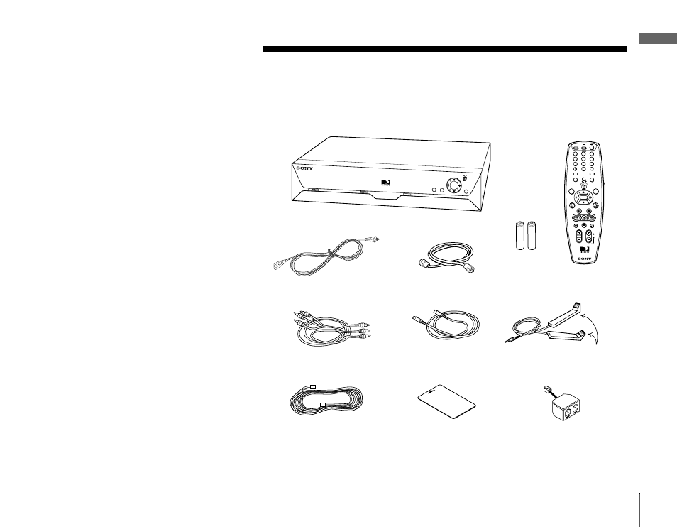 Getting started, Carton contents | Sony SAT-T60 User Manual | Page 7 / 44