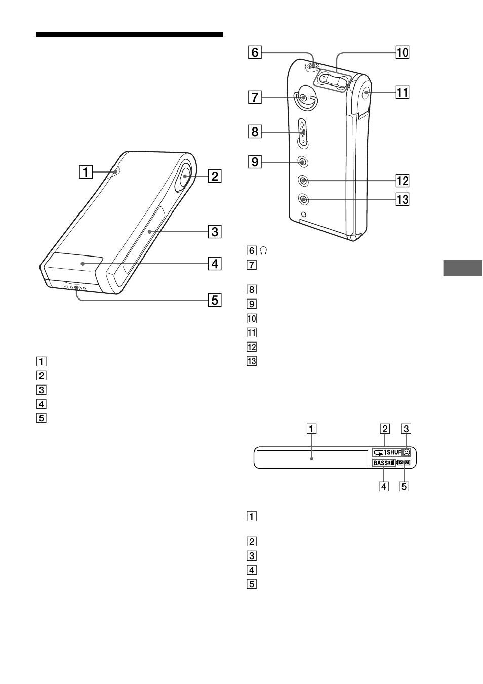 Looking at the controls, Network walkman, Display | Sony NW-MS11 User Manual | Page 33 / 36