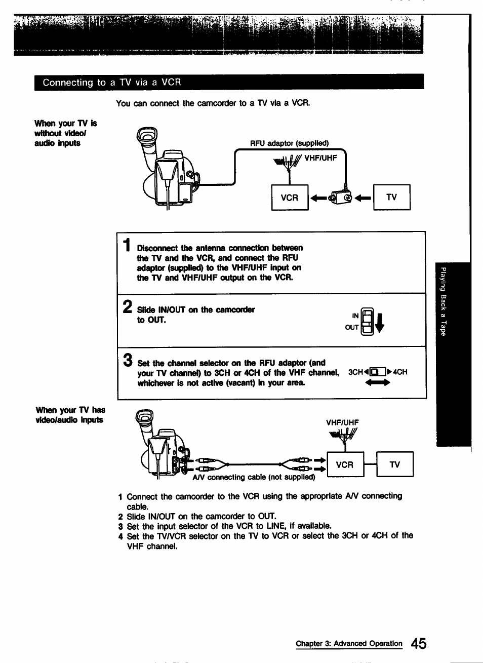 Sony CCD-TR9 User Manual | Page 45 / 72