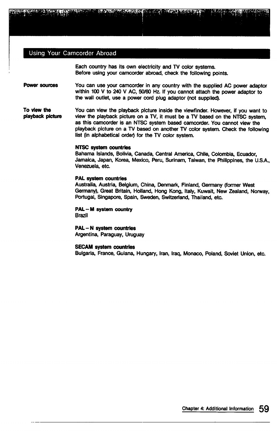Sony CCD-TR9 User Manual | Page 59 / 72