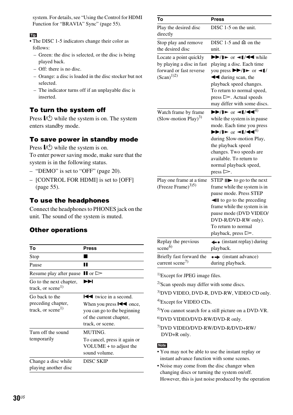 Other operations | Sony DAV-HDX274 User Manual | Page 30 / 92