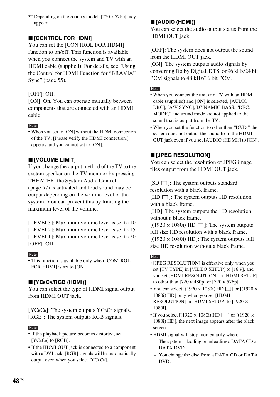 Sony DAV-HDX274 User Manual | Page 48 / 92