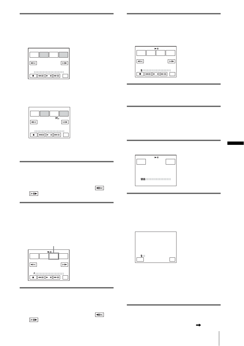 Du b b in g /e d itin g, Touch the desired item, Touch [mark in | Touch [mark out, Repeat steps 7 to 10 and create programs, Set your vcr to recording pause, Touch [start, Touch [exec, You can adjust the position with / (frame) | Sony DCR-PC109 User Manual | Page 103 / 152