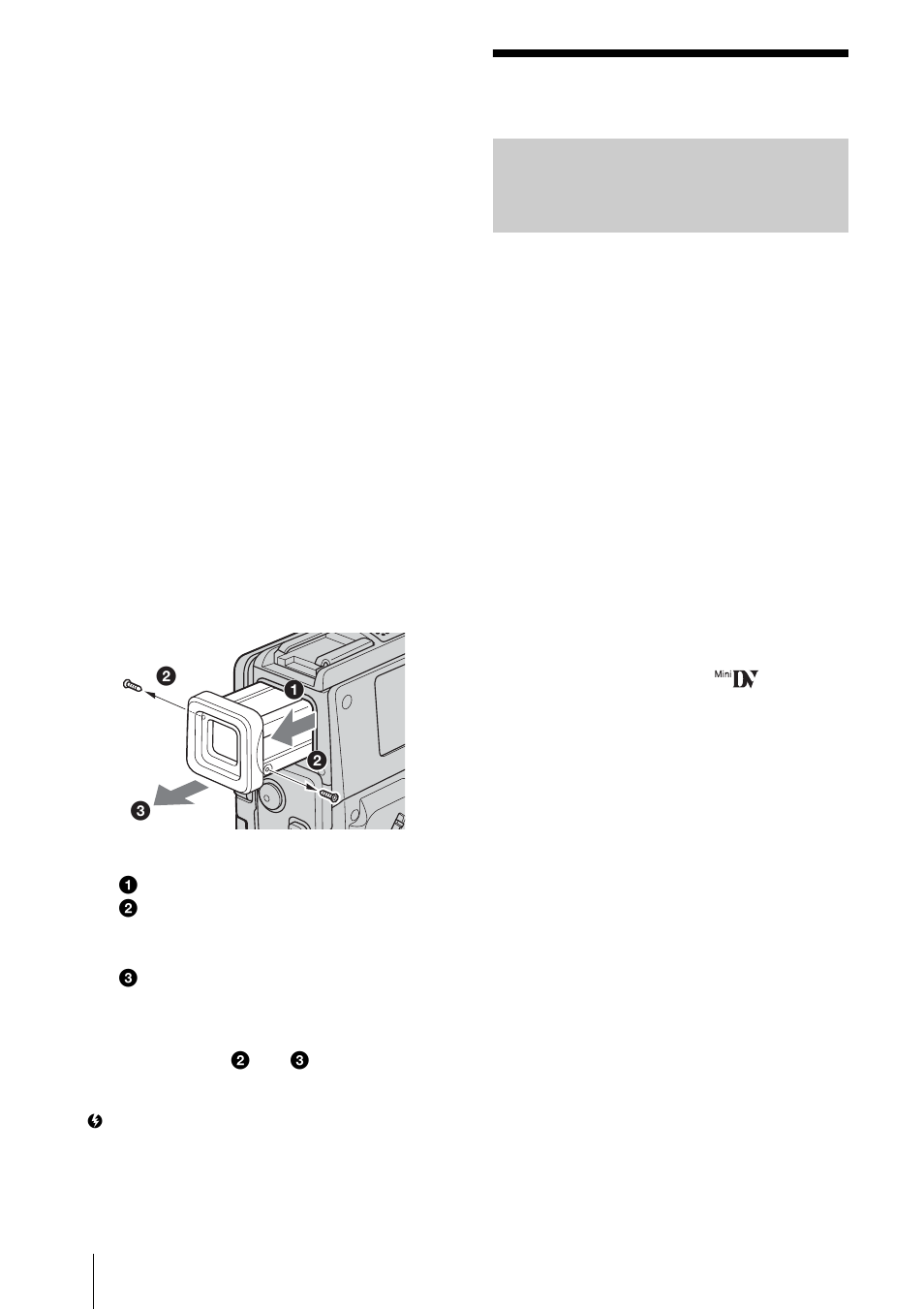 Specification, P. 136), Video camera recorder | Sony DCR-PC109 User Manual | Page 136 / 152