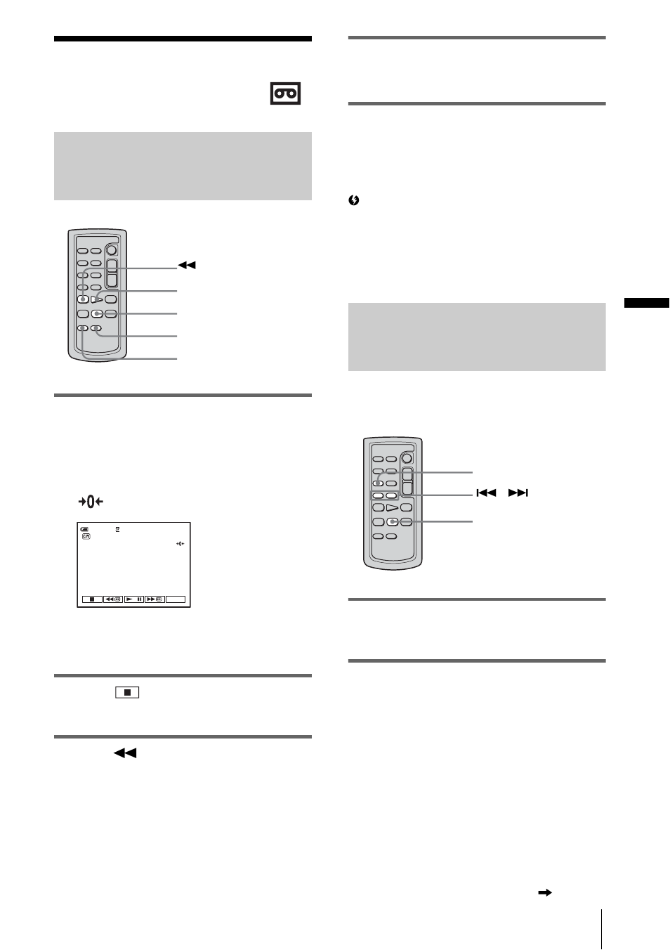 Locating a scene on a tape for playback, P. 61) | Sony DCR-PC109 User Manual | Page 61 / 152