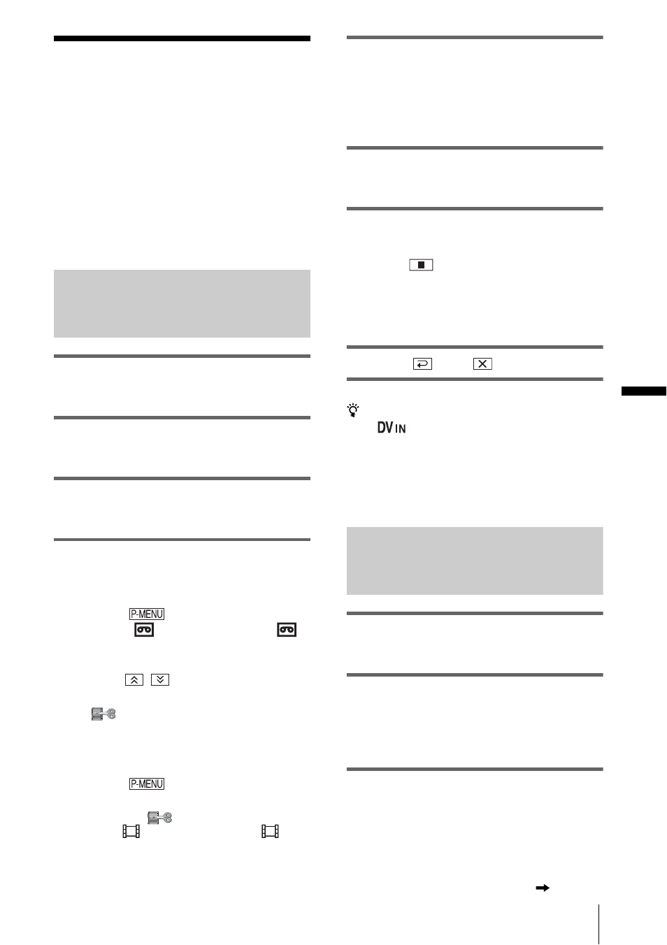 Recording pictures from a vcr or tv, Recording pictures from a vcr or | Sony DCR-PC109 User Manual | Page 95 / 152