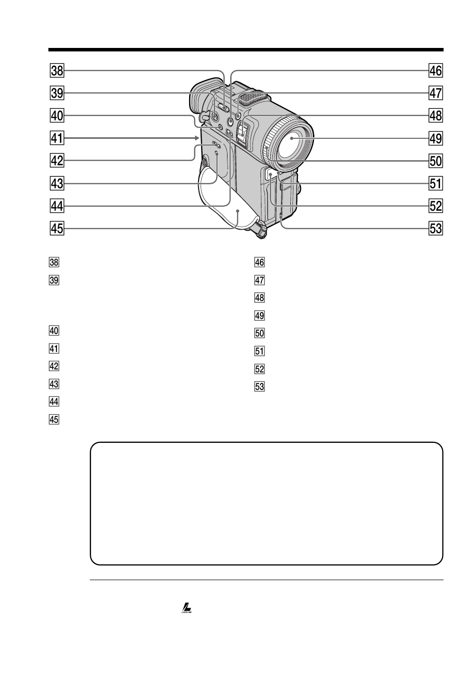 Ek el r; ra rs rd rf rg rh rj rk rl t; ta ts td | Sony DCR-PC100 User Manual | Page 134 / 140