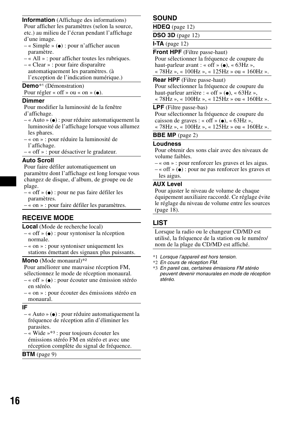 Sony CDX-GT805DX User Manual | Page 38 / 72