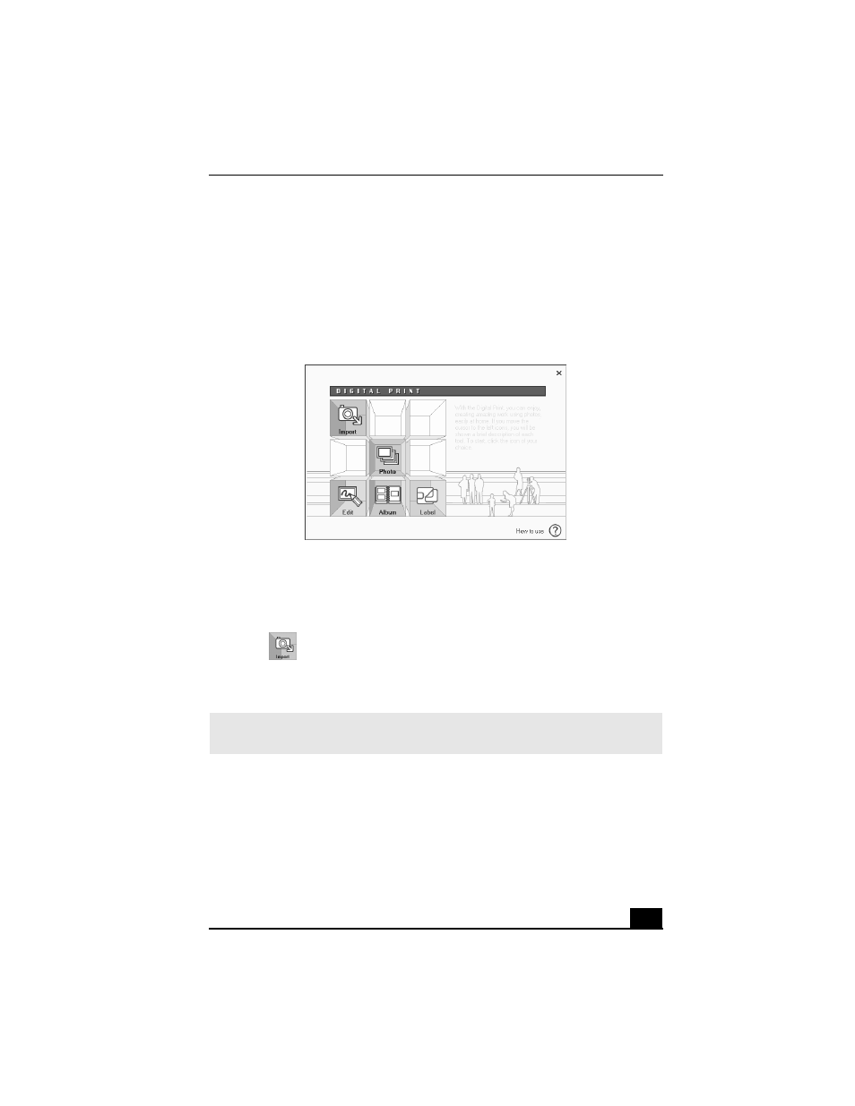 Digitalprint software | Sony PCV-RX650 User Manual | Page 19 / 94