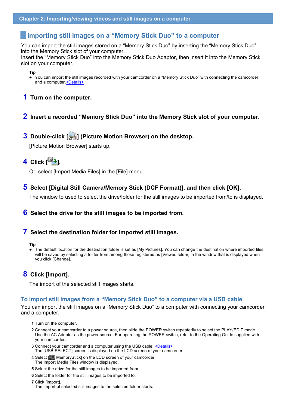 Sony HDR-HC7 User Manual | Page 13 / 34