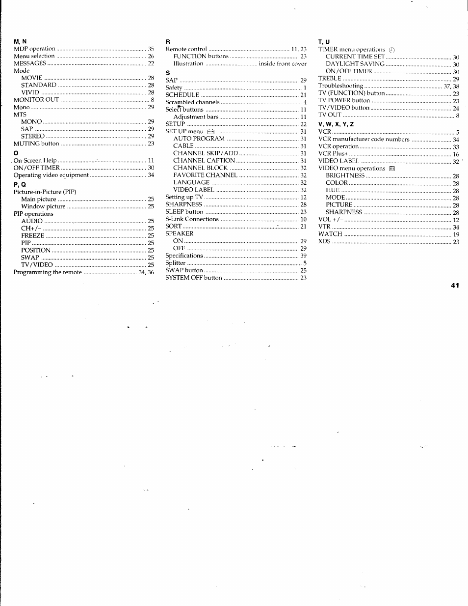 Sony KV-32V68 User Manual | Page 45 / 45
