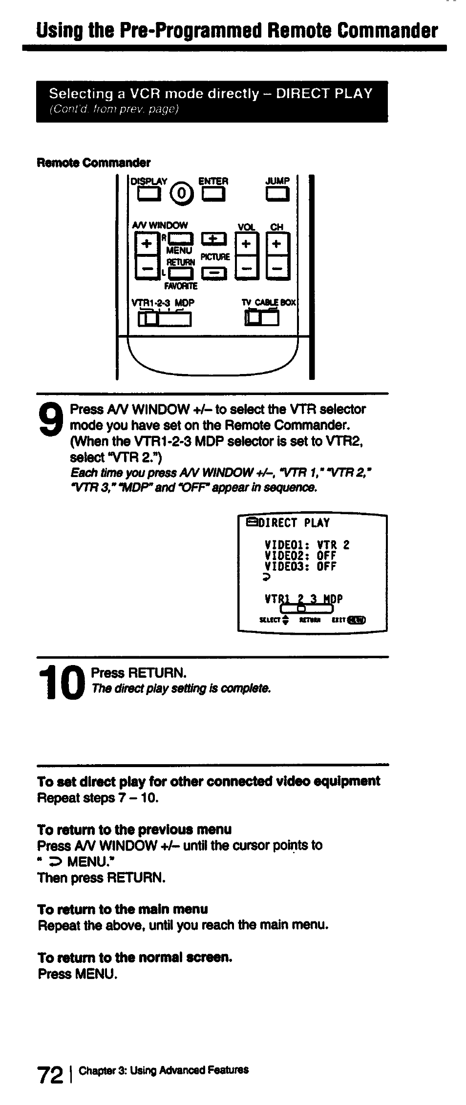 Sony KP-53V15 User Manual | Page 72 / 76