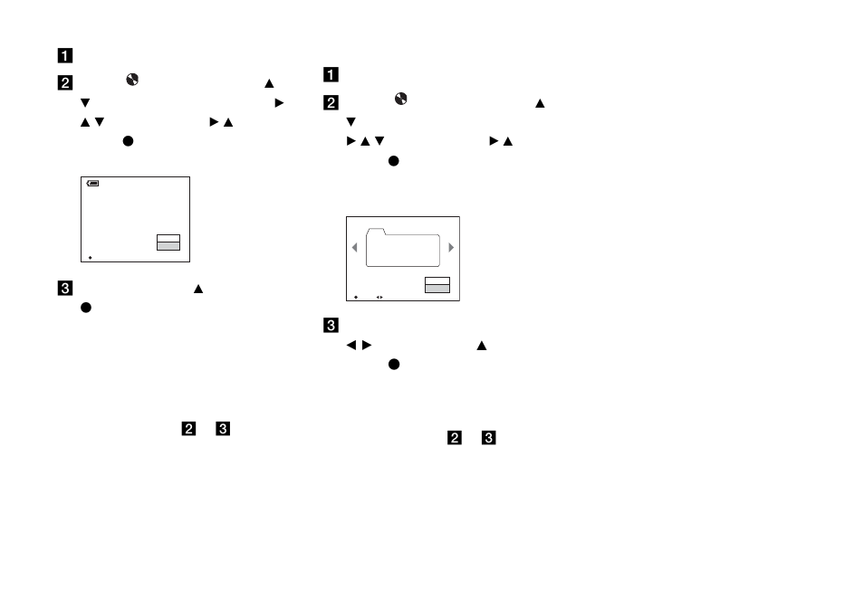 Creating a new folder, Changing the recording folder | Sony MVC-CD500 User Manual | Page 44 / 132