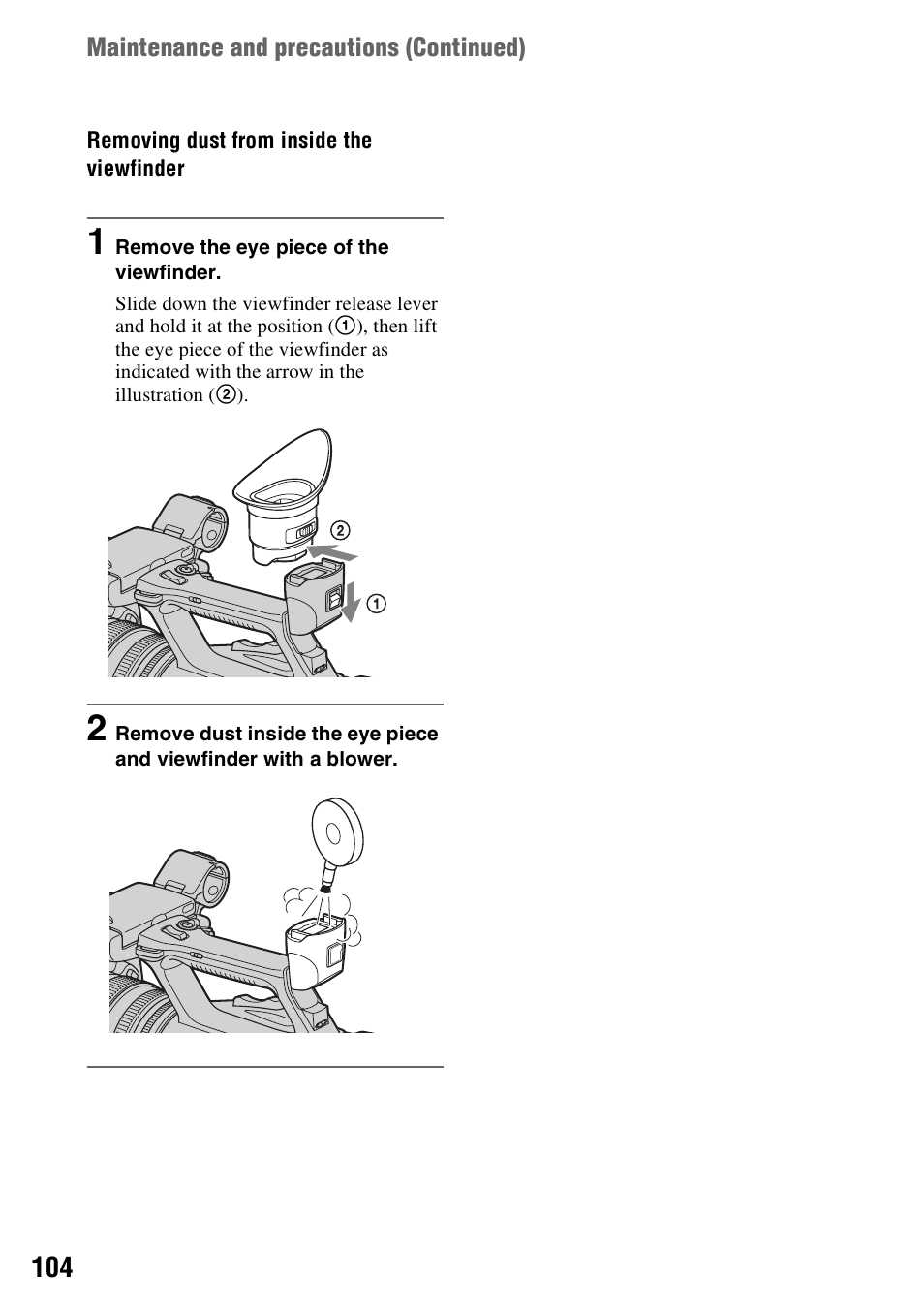 Sony HDR-AX2000 User Manual | Page 104 / 132