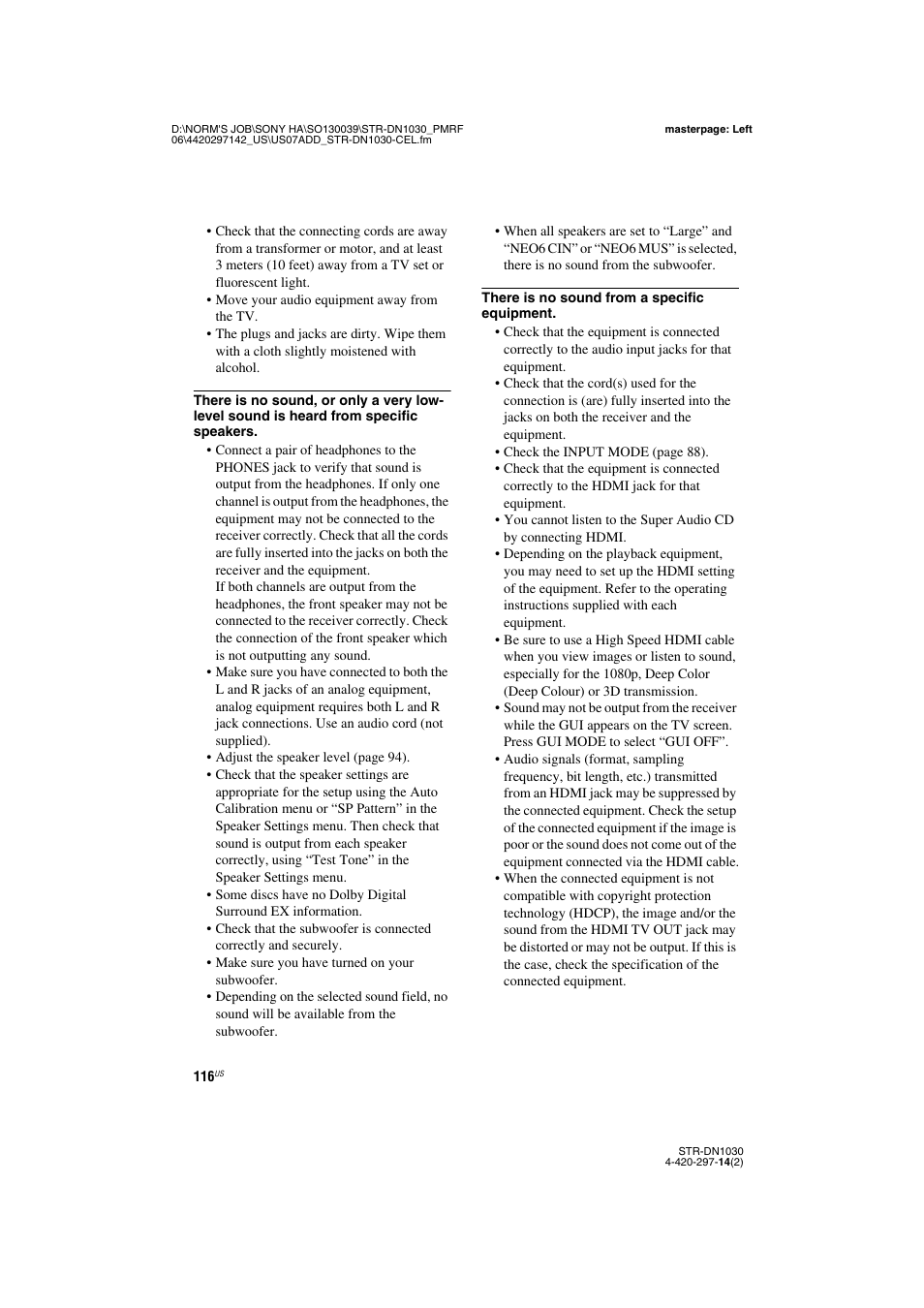 Sony STR-DN1030 User Manual | Page 116 / 132