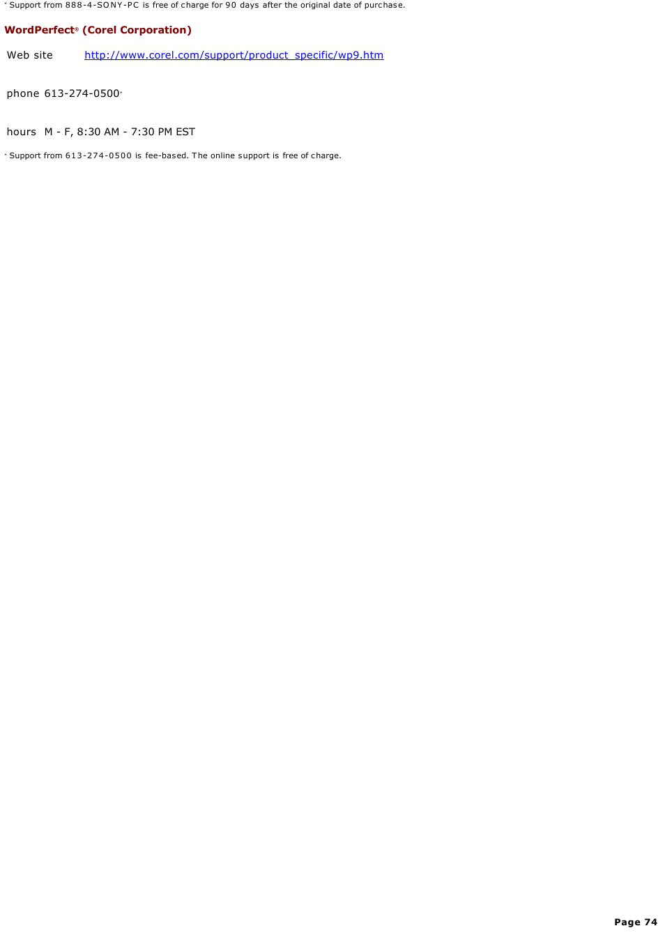 Sony PCV-RX680G User Manual | Page 74 / 88