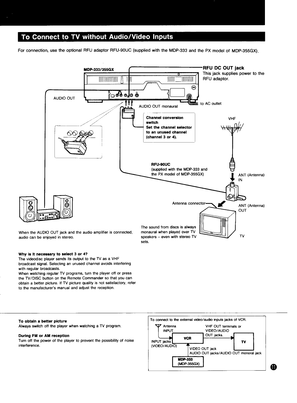 Sony MDP-333 User Manual | Page 11 / 39