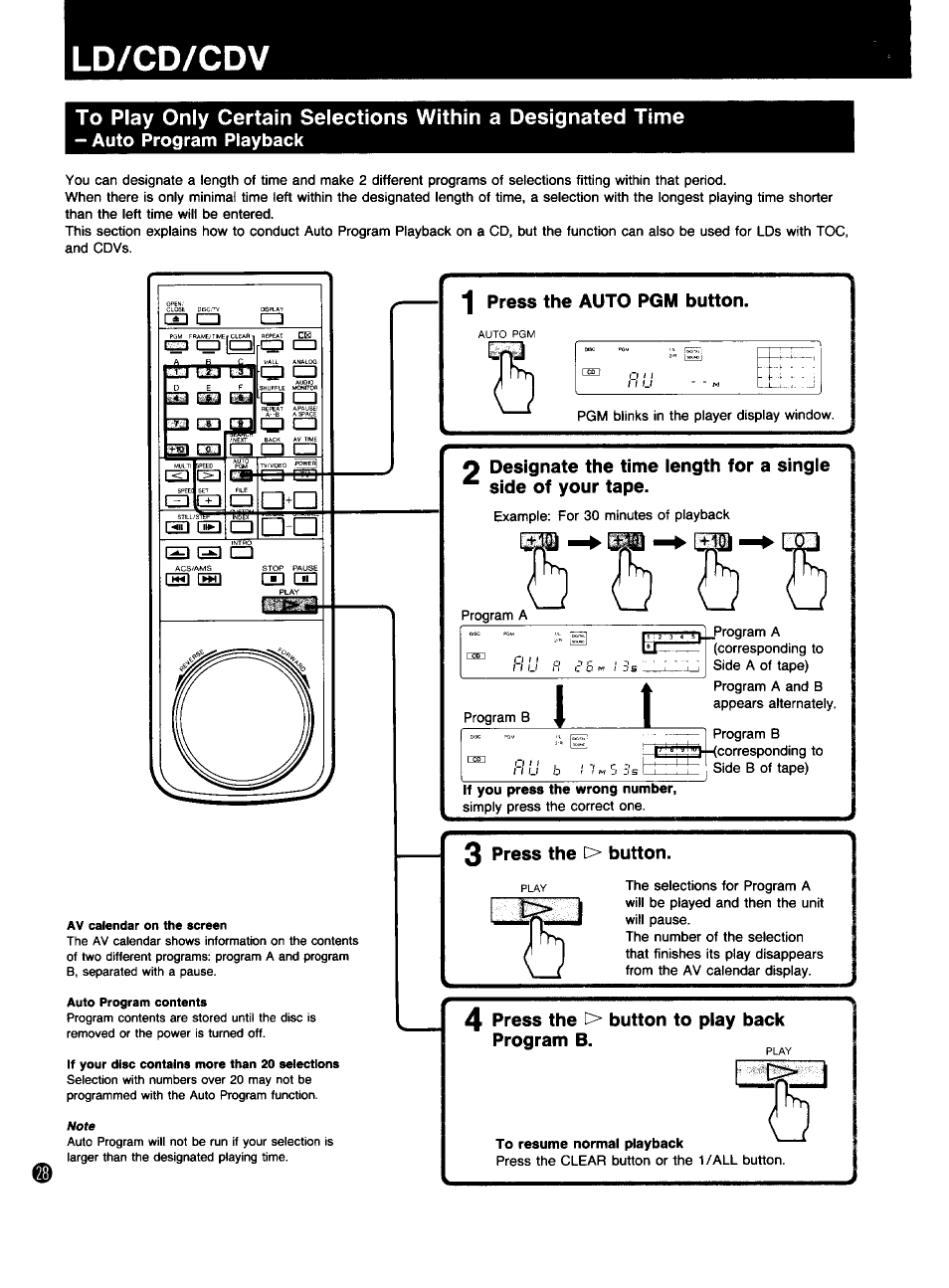 Ld/cd/cdv | Sony MDP-333 User Manual | Page 28 / 39