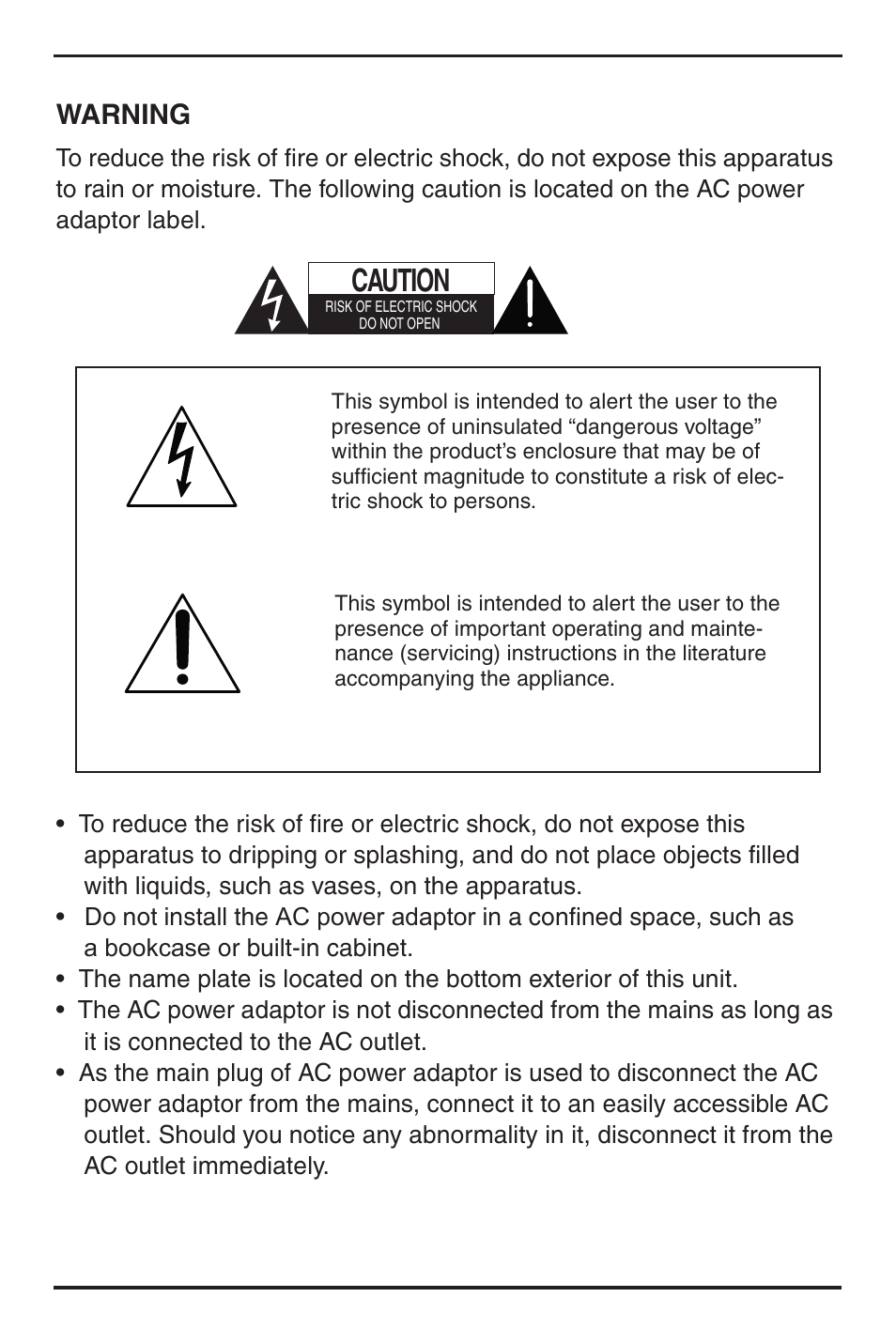Caution | Sony HID-C10 User Manual | Page 3 / 14
