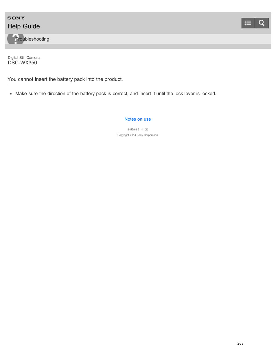 Help guide | Sony DSC-WX350 User Manual | Page 267 / 319