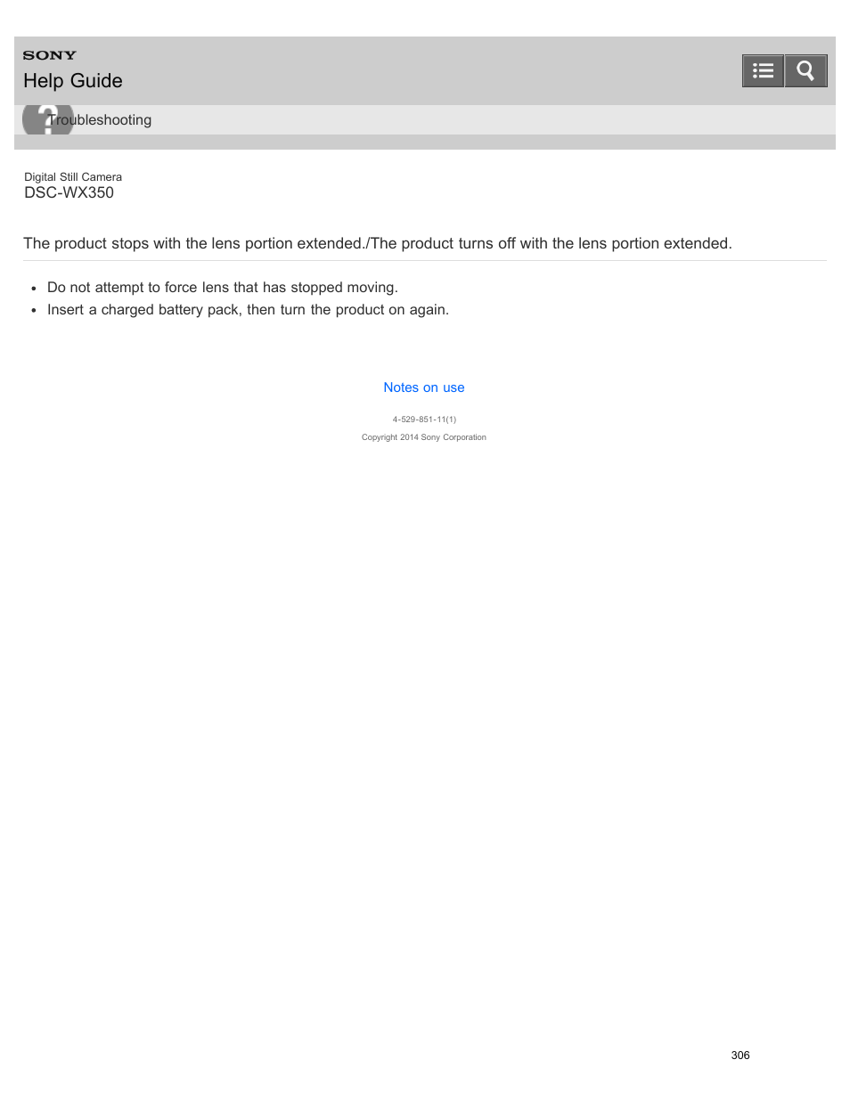 Help guide | Sony DSC-WX350 User Manual | Page 310 / 319
