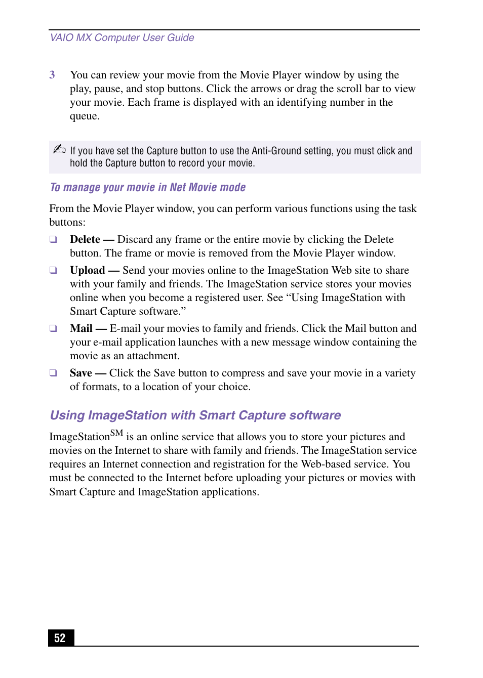 Sony PCV-MXS10 User Manual | Page 52 / 92