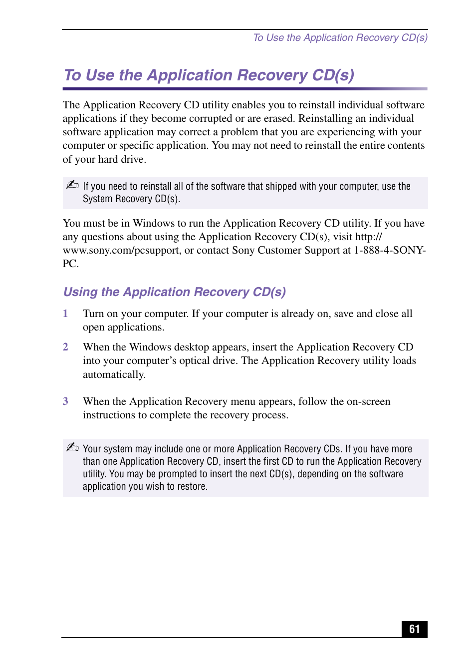 Sony PCV-MXS10 User Manual | Page 61 / 92