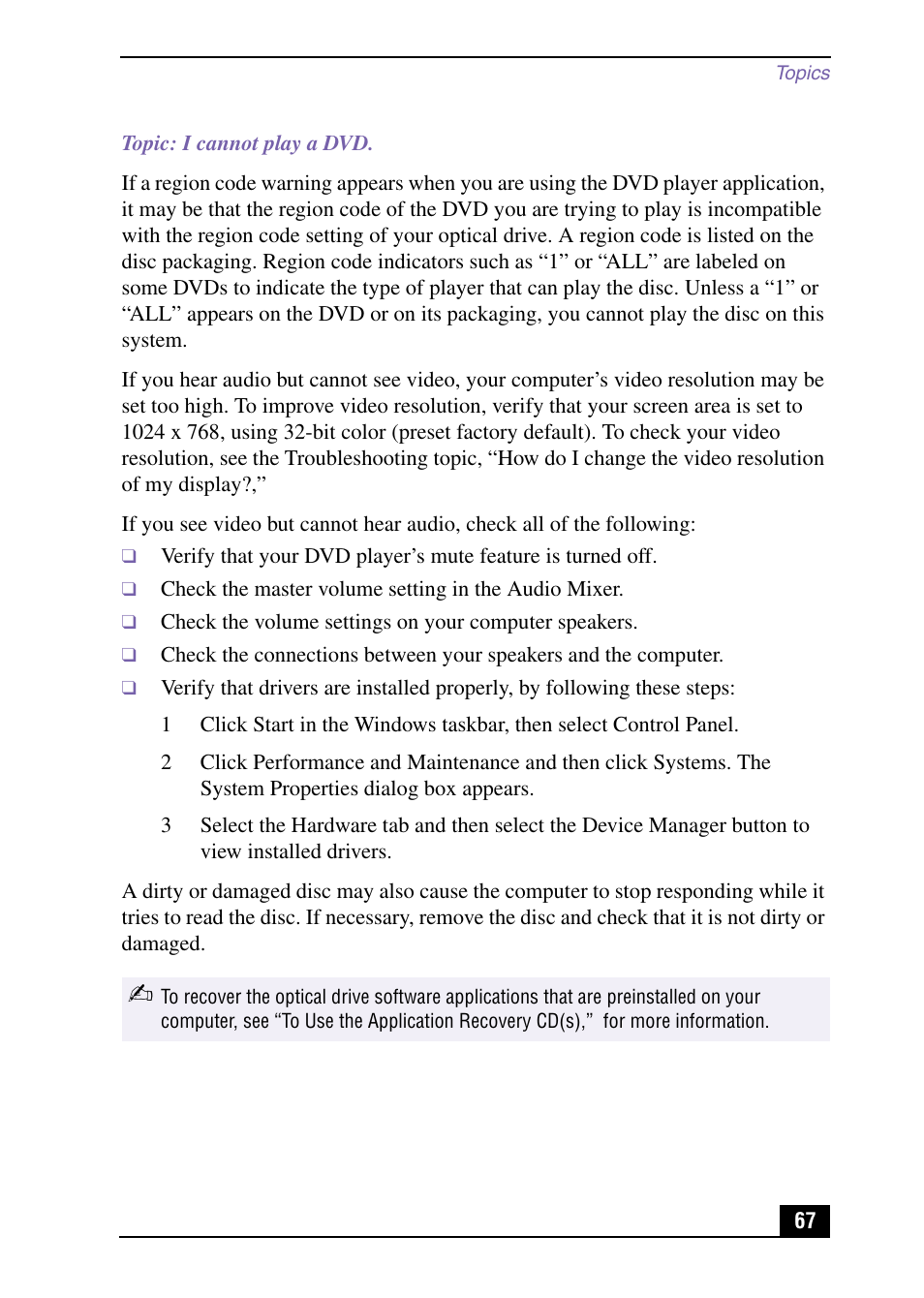 Sony PCV-MXS10 User Manual | Page 67 / 92
