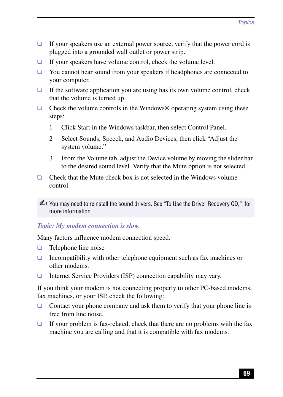 Sony PCV-MXS10 User Manual | Page 69 / 92