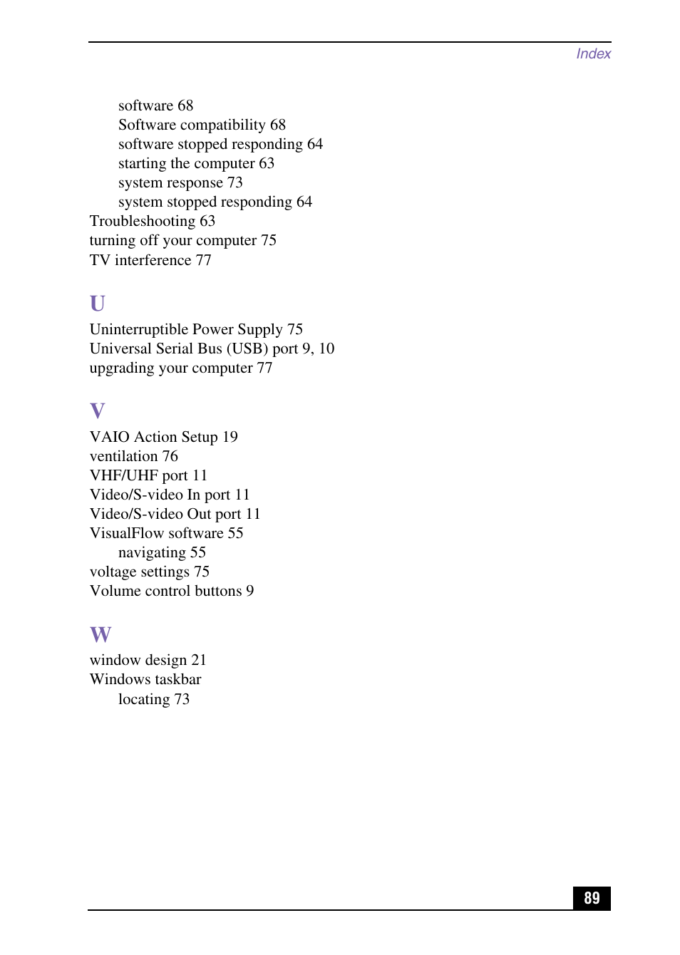 Sony PCV-MXS10 User Manual | Page 89 / 92