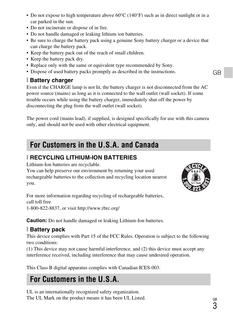 Sony DSC-W530 User Manual | Page 3 / 48