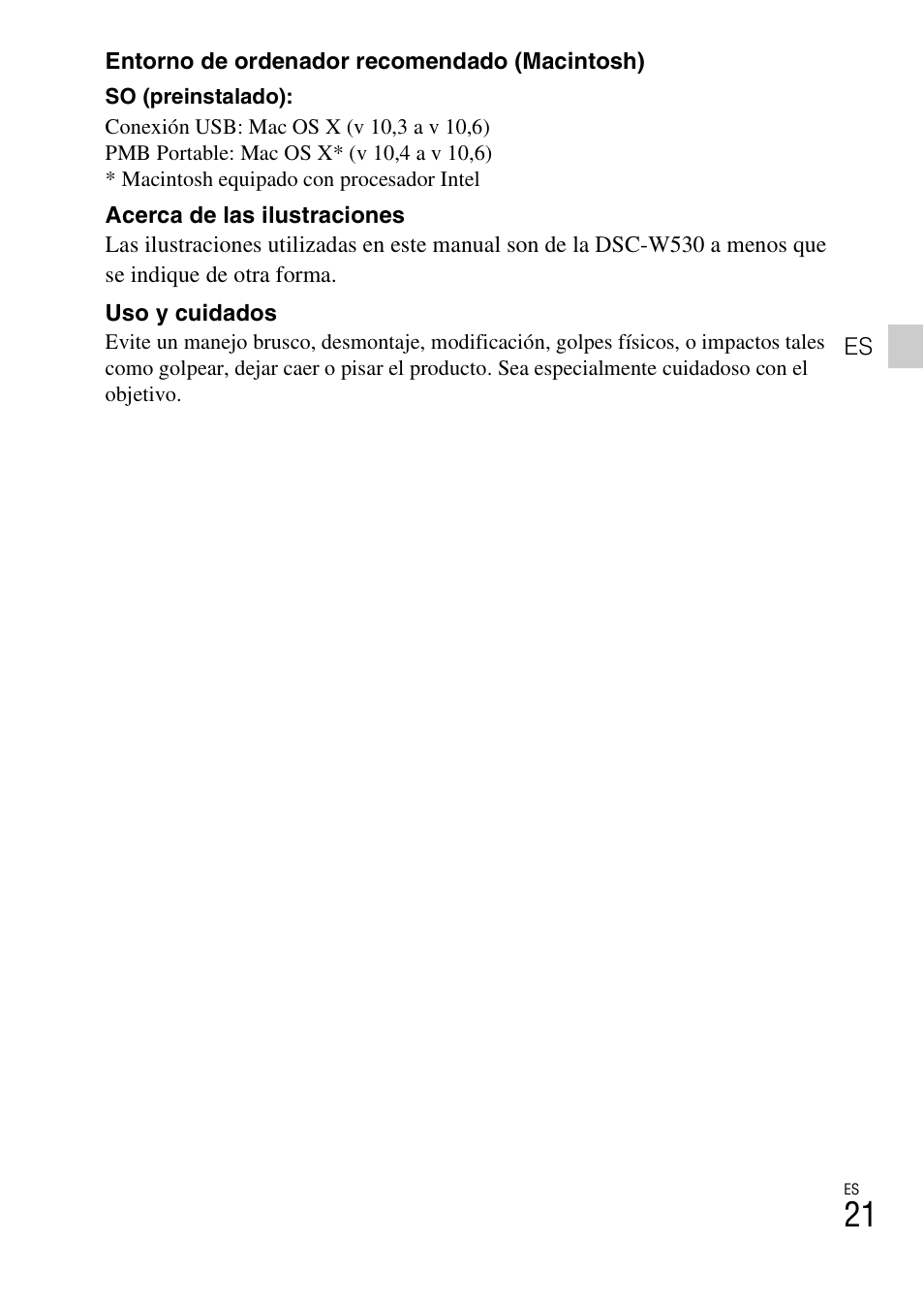 Sony DSC-W530 User Manual | Page 43 / 48