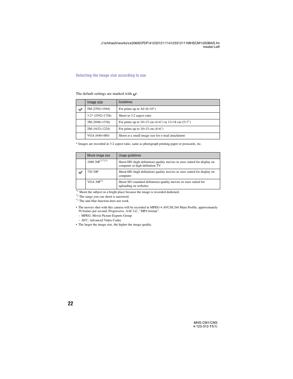 Sony MHS-CM1 User Manual | Page 22 / 75