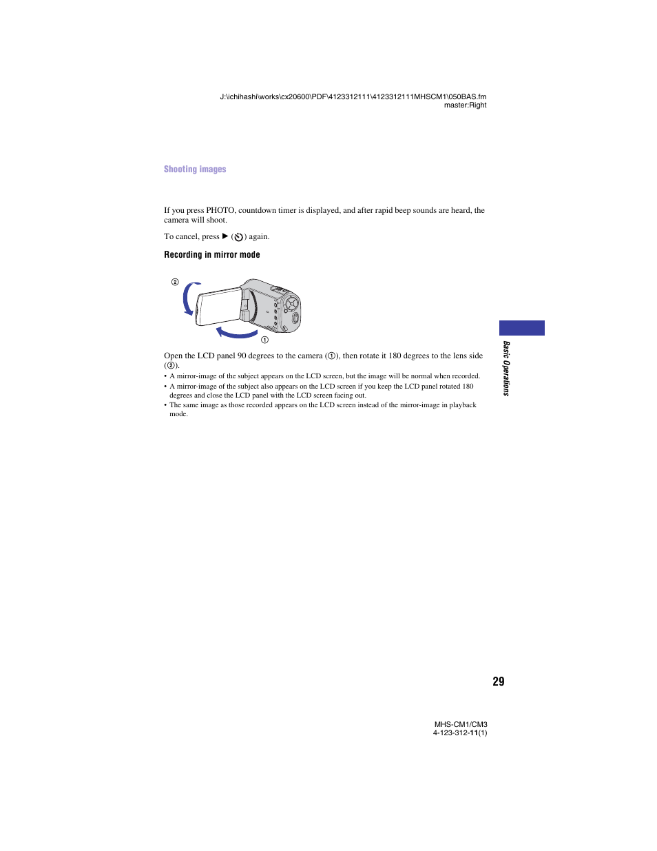 Sony MHS-CM1 User Manual | Page 29 / 75