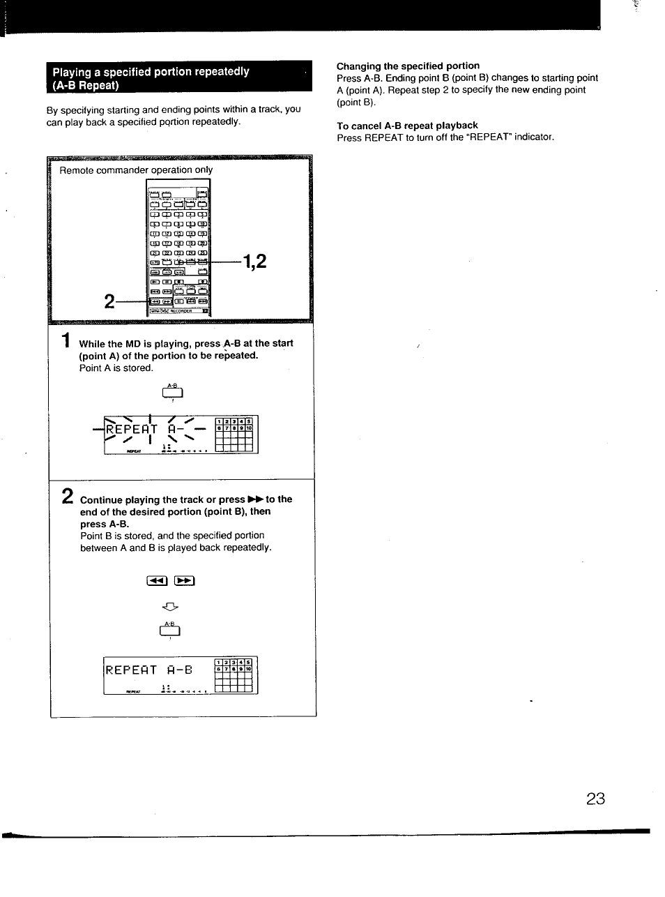 Sony MDS-101 User Manual | Page 23 / 52
