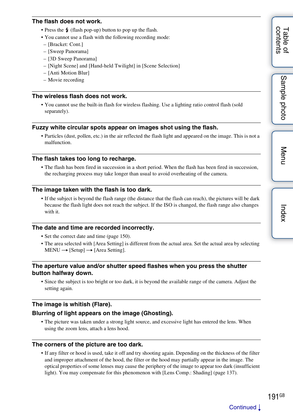 Sony NEX-7K User Manual | Page 191 / 211
