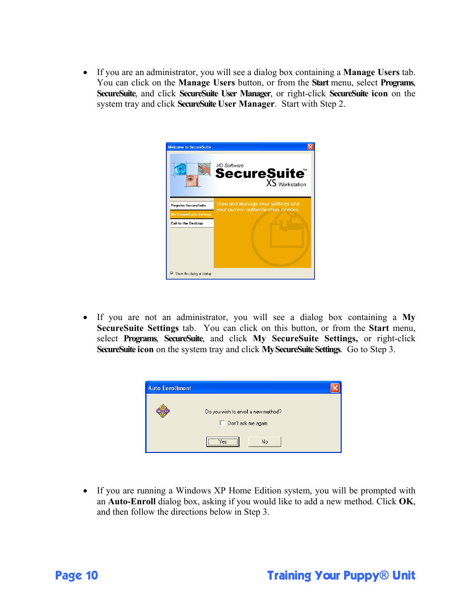 Page 10 training your puppy® unit | Sony FIU-710 User Manual | Page 10 / 24