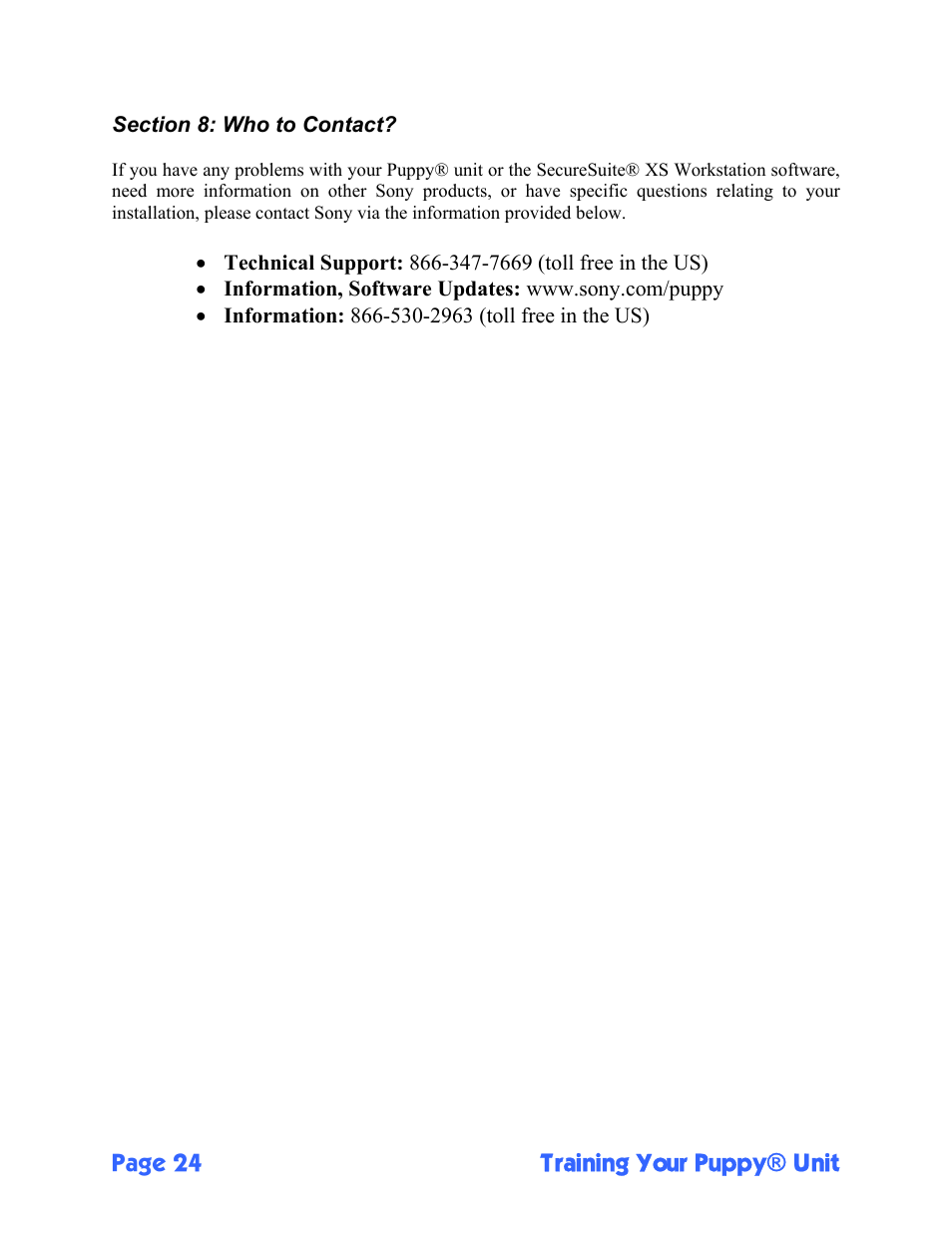 Sony FIU-710 User Manual | Page 24 / 24