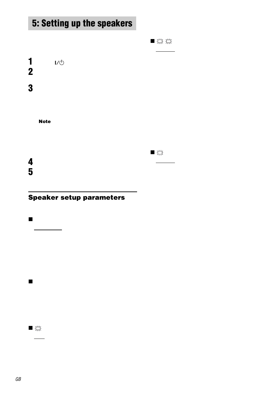 Setting up the speakers | Sony STR-DA1000ES User Manual | Page 20 / 56